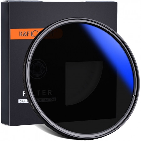 K&F Concept 55mm ND2-ND400 Blue Multi-Coated Variable ND Filter KF01.1400